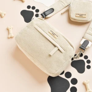 Dog Walking Bag - Nude Cord
