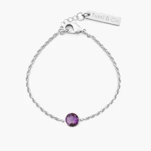 Amethyst silver brac