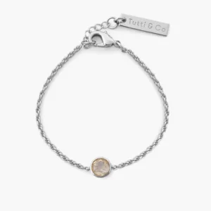 Moonstone silv brac