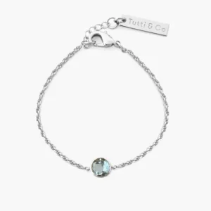 Sky Blue Topaz silv brac