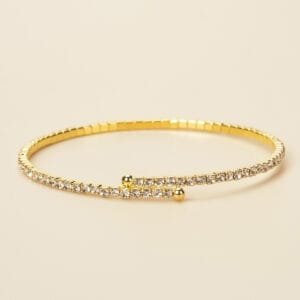 Wrap Diamante Bracelet - Gold