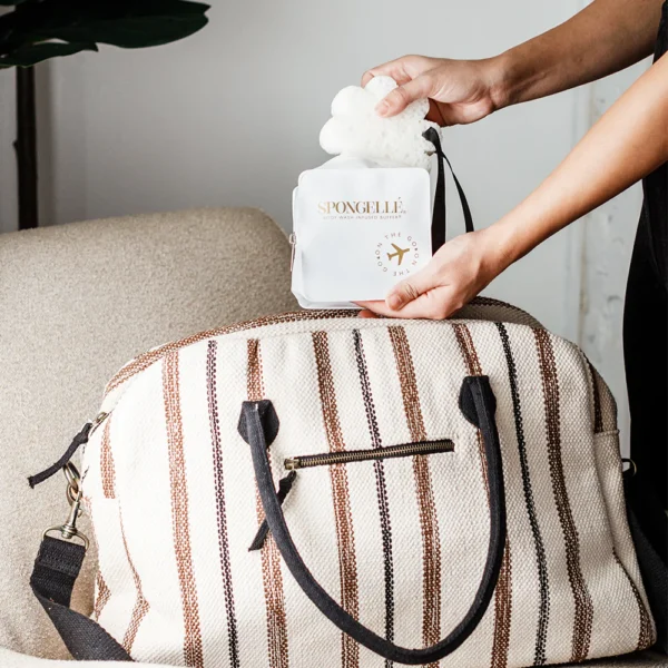 Spongelle travel pouch in black - Image 3