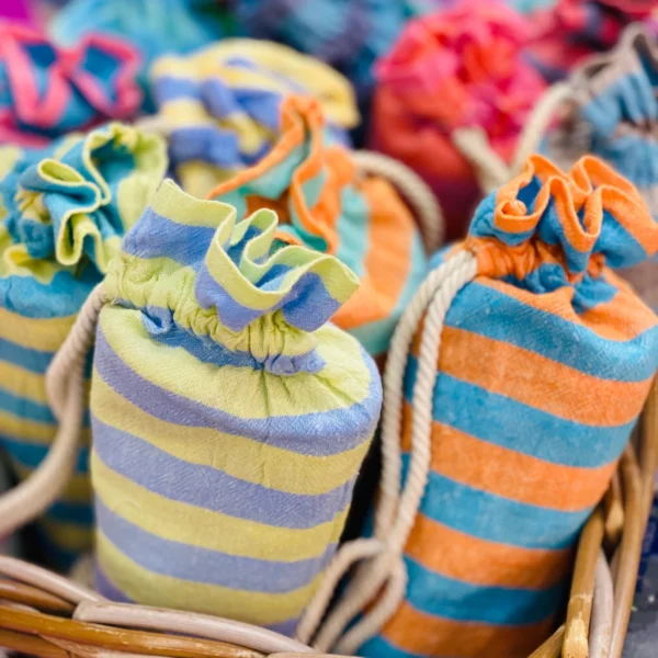 Hammam Towel in Cornflower and Lilac - Image 3