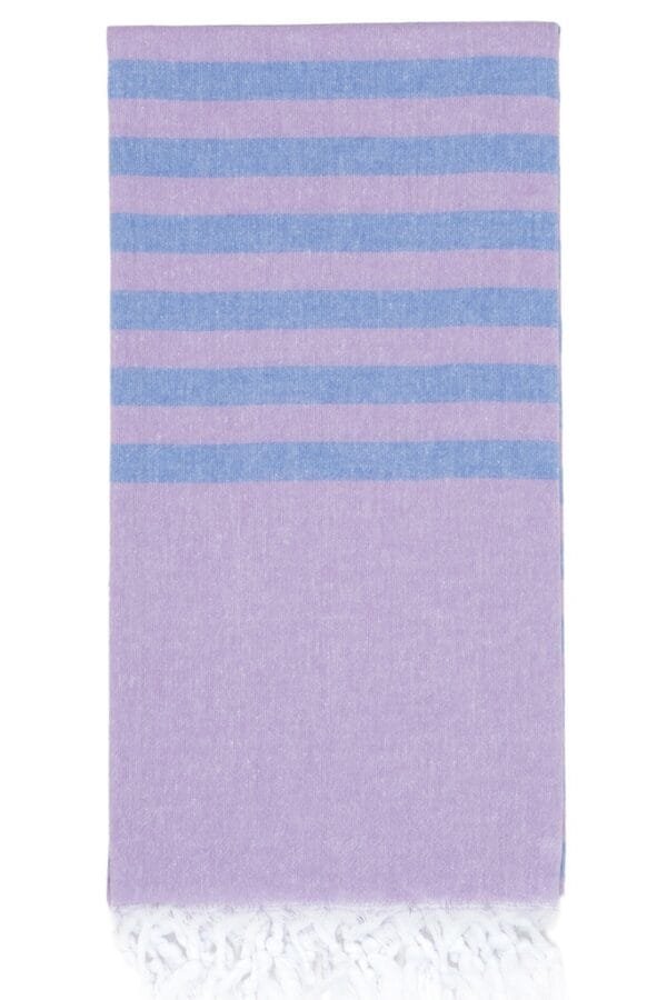 Hammam Towel in Cornflower and Lilac