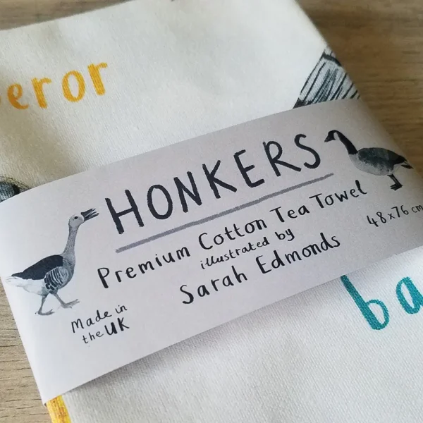 Honkers Bird Cotton Tea Towel - Image 5