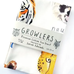 Growlers Animal Cotton Tea Towel