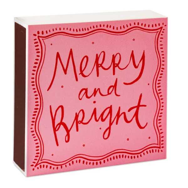 Merry and Bright Christmas Square Matchbox - Image 3